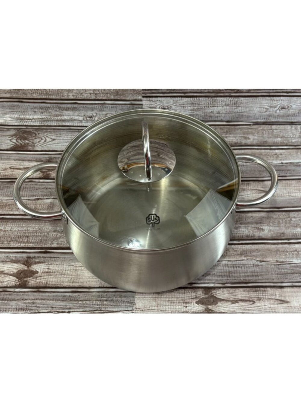 SCHULTE-UFER Stainless Steel 18/10 -5Qt Stock Pot W/Lid Induction Ready